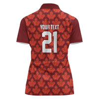 2026 World Football Host Country Canada Custom Women Polo Shirt