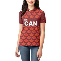 2026 World Football Host Country Canada Custom Women Polo Shirt