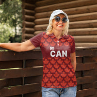 2026 World Football Host Country Canada Custom Women Polo Shirt
