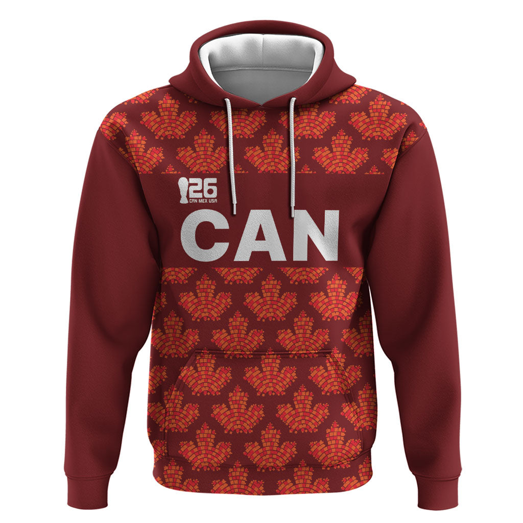 2026 World Football Host Country Canada Custom Zip Hoodie