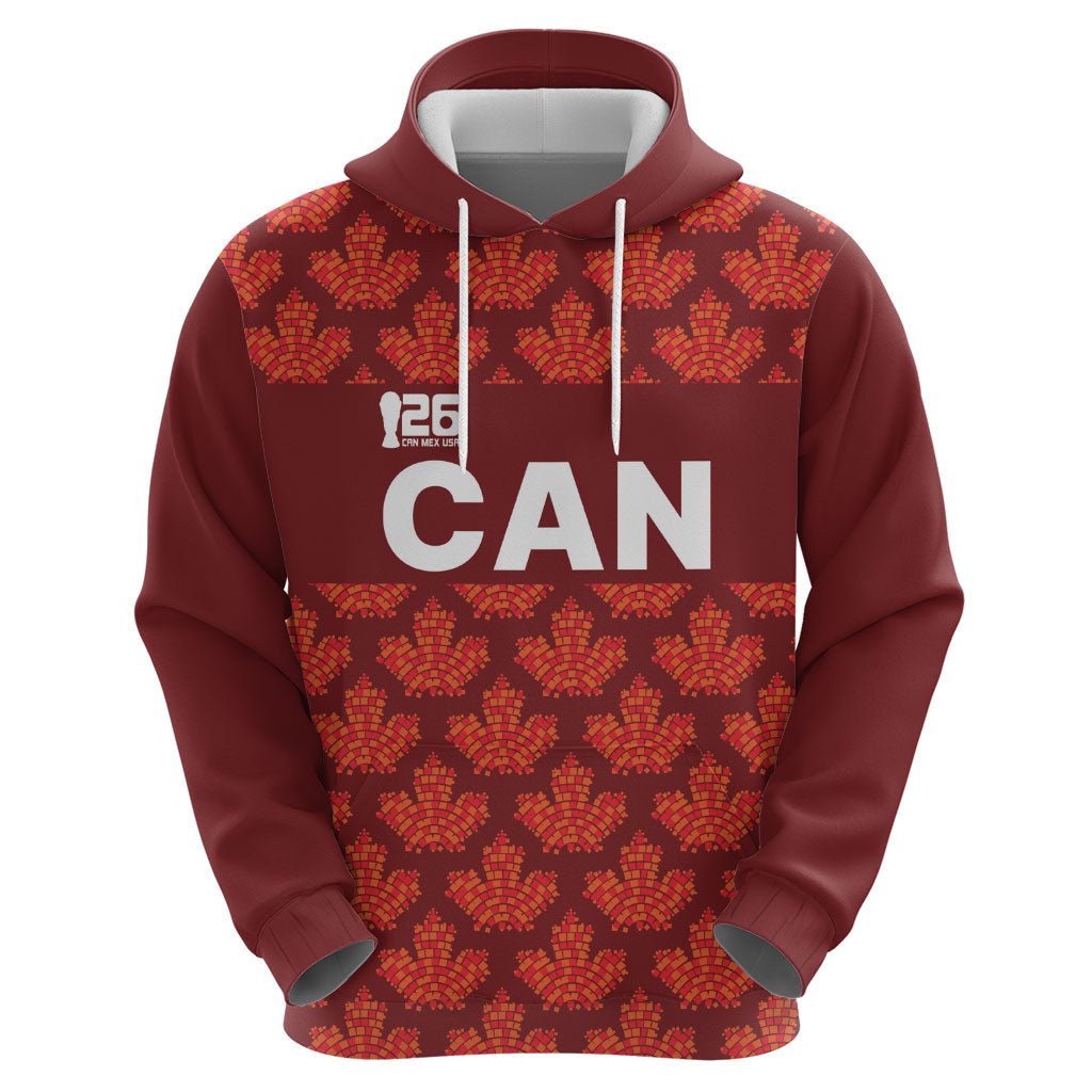 2026 World Football Host Country Canada Custom Zip Hoodie