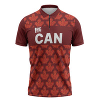 2026 World Football Host Country Canada Custom Zipper Polo Shirt
