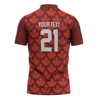 2026 World Football Host Country Canada Custom Zipper Polo Shirt