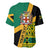 Personalised Jamaica Baseball Jersey Ethnic Style In Jamaican Flag LT9 - Wonder Print Shop