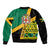 Personalised Jamaica Bomber Jacket Ethnic Style In Jamaican Flag LT9 - Wonder Print Shop