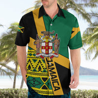 Personalised Jamaica Hawaiian Shirt Ethnic Style In Jamaican Flag - Wonder Print Shop