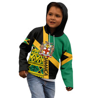 Personalised Jamaica Kid Hoodie Ethnic Style In Jamaican Flag - Wonder Print Shop