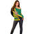 Personalised Jamaica Off Shoulder Sweater Ethnic Style In Jamaican Flag - Wonder Print Shop