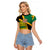 Personalised Jamaica Raglan Cropped T Shirt Ethnic Style In Jamaican Flag - Wonder Print Shop