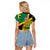 Personalised Jamaica Raglan Cropped T Shirt Ethnic Style In Jamaican Flag - Wonder Print Shop