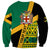 Personalised Jamaica Sweatshirt Ethnic Style In Jamaican Flag - Wonder Print Shop