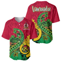 Vanuatu Islands Baseball Jersey Polynesian Tattoo and Sea Turtle LT9 - Wonder Print Shop
