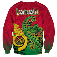 Vanuatu Islands Sweatshirt Polynesian Tattoo and Sea Turtle - Wonder Print Shop