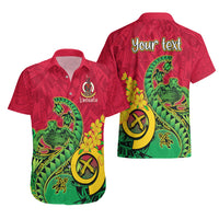 Personalised Vanuatu Islands Hawaiian Shirt Polynesian Tattoo and Sea Turtle - Wonder Print Shop