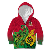 Personalised Vanuatu Islands Kid Hoodie Polynesian Tattoo and Sea Turtle - Wonder Print Shop