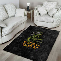 Alligator Alcatraz Est 2025 Area Rug Vintage Retro - Wonder Print Shop