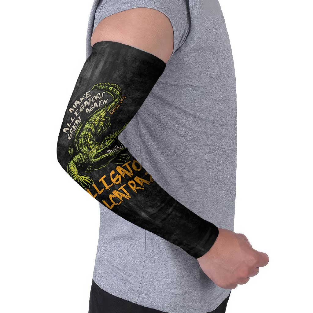 Alligator Alcatraz Est 2025 Arm Sleeves Vintage Retro - Wonder Print Shop