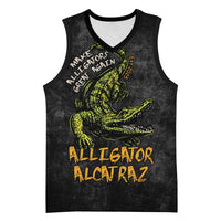 Alligator Alcatraz Est 2025 Basketball Jersey Vintage Retro - Wonder Print Shop