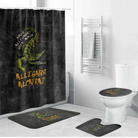 Alligator Alcatraz Est 2025 Bathroom Set Vintage Retro - Wonder Print Shop