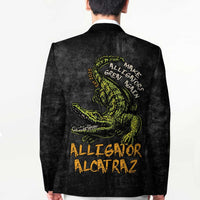 Alligator Alcatraz Est 2025 Blazer Vintage Retro - Wonder Print Shop