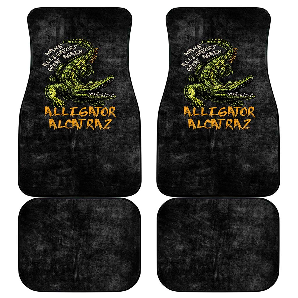 Alligator Alcatraz Est 2025 Car Mats Vintage Retro - Wonder Print Shop