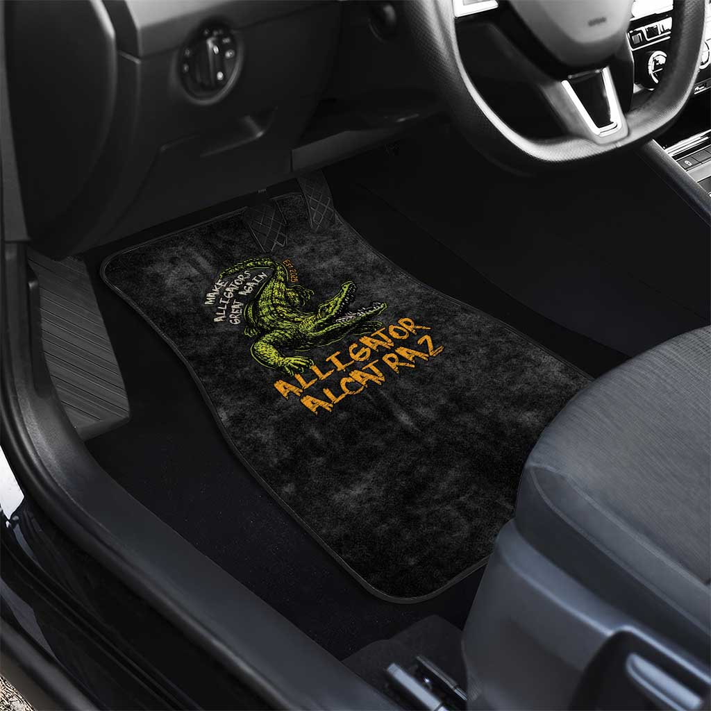 Alligator Alcatraz Est 2025 Car Mats Vintage Retro - Wonder Print Shop