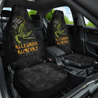 Alligator Alcatraz Est 2025 Car Seat Cover Vintage Retro - Wonder Print Shop