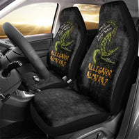 Alligator Alcatraz Est 2025 Car Seat Cover Vintage Retro - Wonder Print Shop