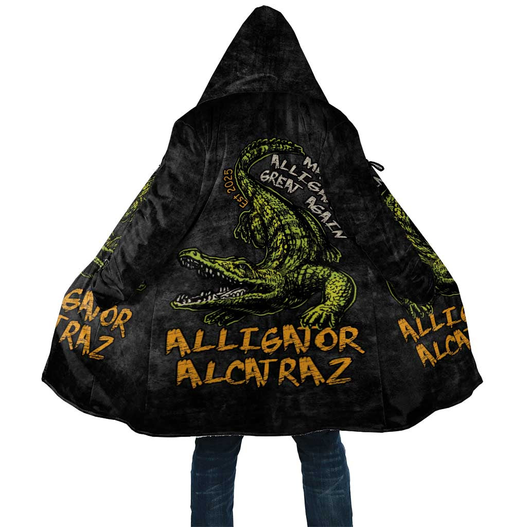 Alligator Alcatraz Est 2025 Cloak Vintage Retro - Wonder Print Shop