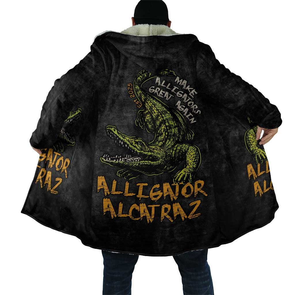 Alligator Alcatraz Est 2025 Cloak Vintage Retro - Wonder Print Shop