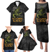 Alligator Alcatraz Est 2025 Family Matching Puletasi and Hawaiian Shirt Vintage Retro - Wonder Print Shop