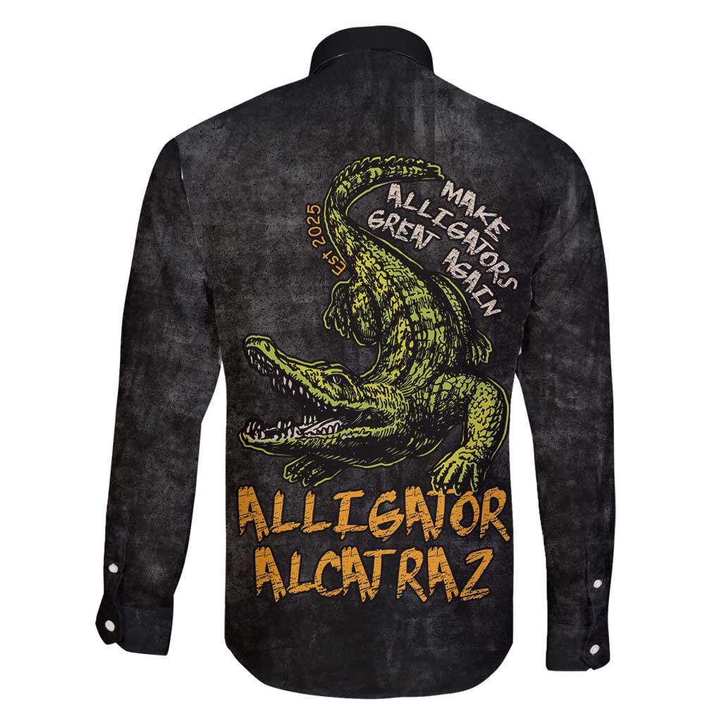 Alligator Alcatraz Est 2025 Family Matching Puletasi and Hawaiian Shirt Vintage Retro - Wonder Print Shop