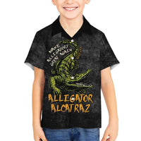 Alligator Alcatraz Est 2025 Family Matching Summer Maxi Dress and Hawaiian Shirt Vintage Retro - Wonder Print Shop