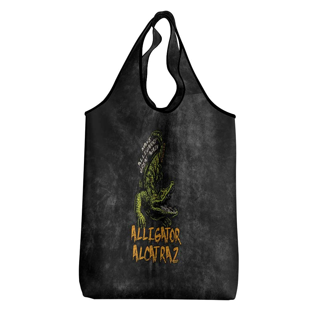 Alligator Alcatraz Est 2025 Grocery Bag Vintage Retro - Wonder Print Shop