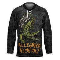 Alligator Alcatraz Est 2025 Hockey Jersey Vintage Retro - Wonder Print Shop