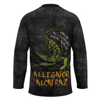 Alligator Alcatraz Est 2025 Hockey Jersey Vintage Retro - Wonder Print Shop