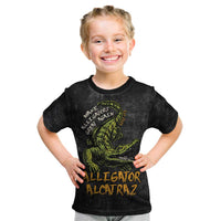 Alligator Alcatraz Est 2025 Kid T Shirt Vintage Retro - Wonder Print Shop