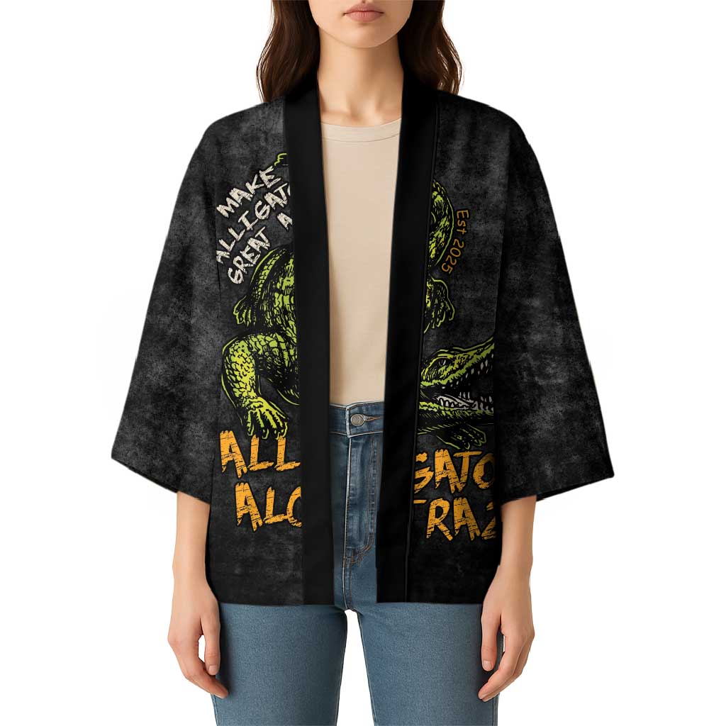 Alligator Alcatraz Est 2025 Kimono Vintage Retro - Wonder Print Shop