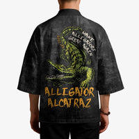 Alligator Alcatraz Est 2025 Kimono Vintage Retro - Wonder Print Shop