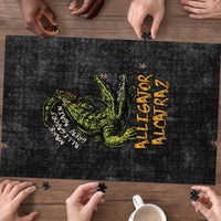 Alligator Alcatraz Est 2025 Puzzle Vintage Retro - Wonder Print Shop