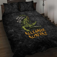 Alligator Alcatraz Est 2025 Quilt Bed Set Vintage Retro - Wonder Print Shop