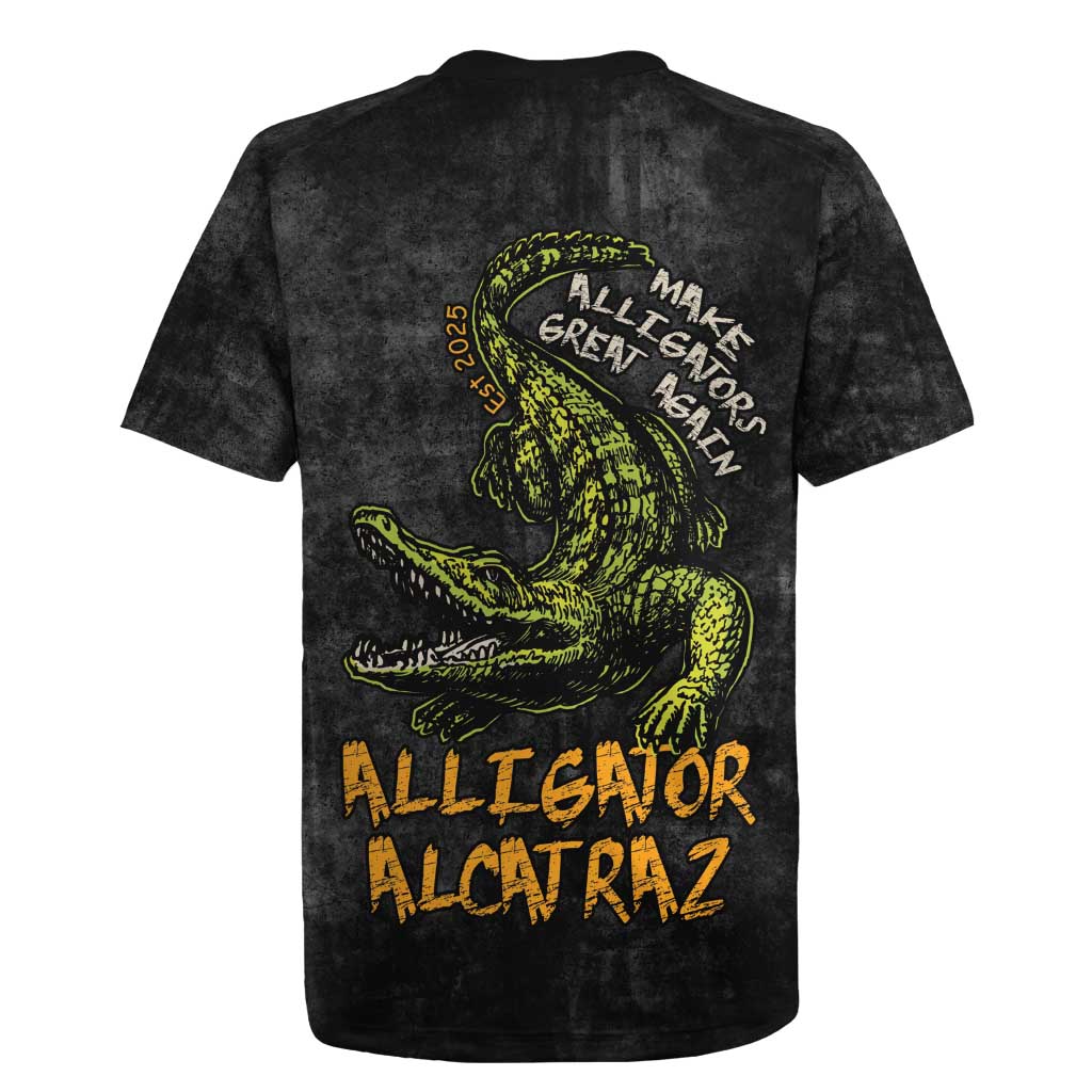 Alligator Alcatraz Est 2025 Rugby Jersey Vintage Retro - Wonder Print Shop