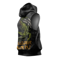Alligator Alcatraz Est 2025 Sleeveless Hoodie Vintage Retro - Wonder Print Shop