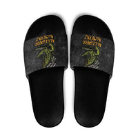 Alligator Alcatraz Est 2025 Slide Sandals Vintage Retro - Wonder Print Shop