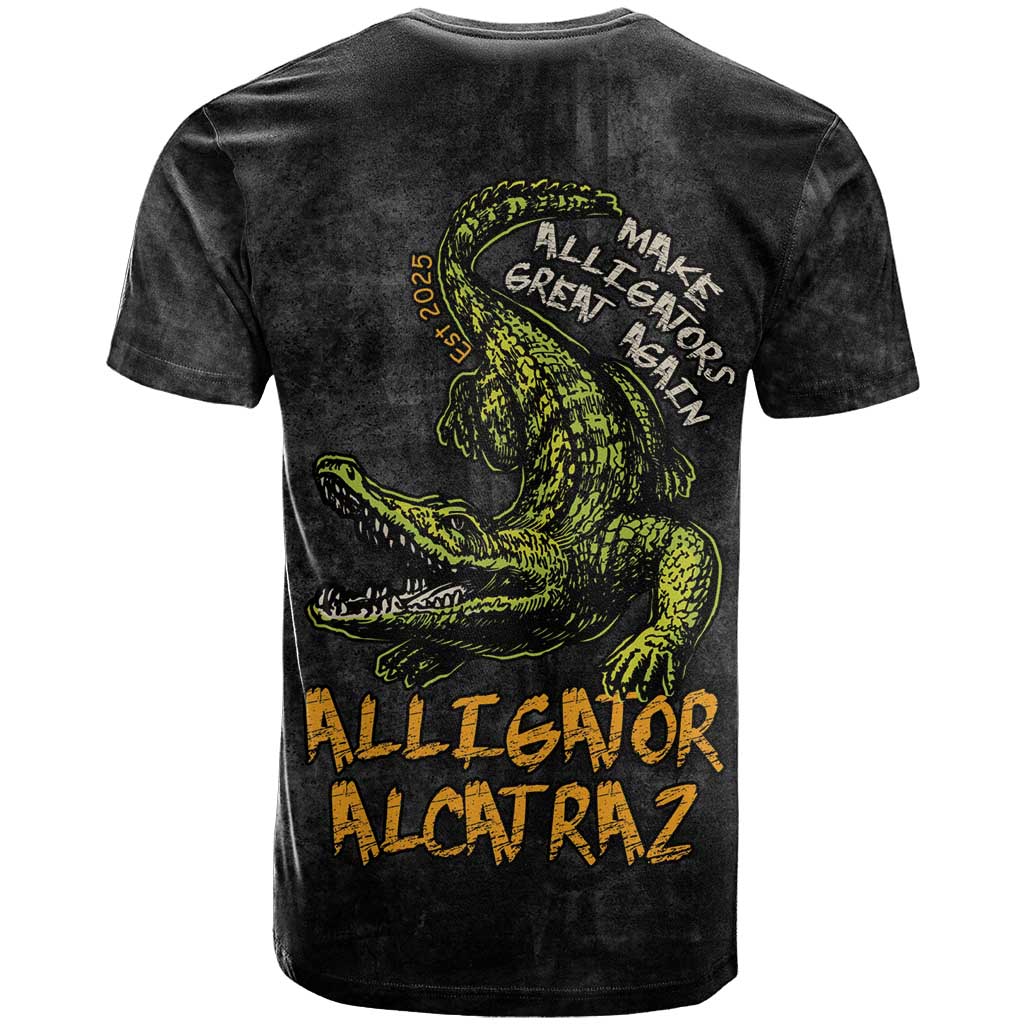 Alligator Alcatraz Est 2025 T Shirt Vintage Retro - Wonder Print Shop