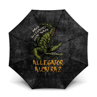 Alligator Alcatraz Est 2025 Umbrella Vintage Retro - Wonder Print Shop