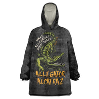 Alligator Alcatraz Est 2025 Wearable Blanket Hoodie Vintage Retro - Wonder Print Shop