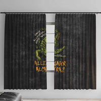 Alligator Alcatraz Est 2025 Window Curtain Vintage Retro - Wonder Print Shop