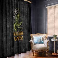 Alligator Alcatraz Est 2025 Window Curtain Vintage Retro - Wonder Print Shop