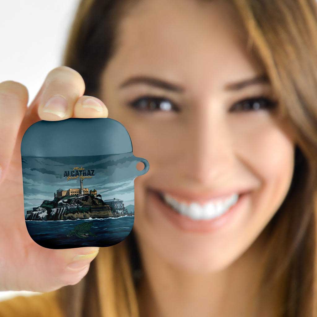 Make Alcatraz Great Again AirPods Case Vintage Retro - Wonder Print Shop